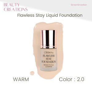 BEAUTY CREATIONS, Flawless Stay Liquid Foundation, Color,  # 2.0